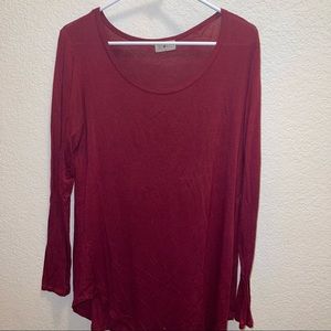 Red Long Sleeve Tee